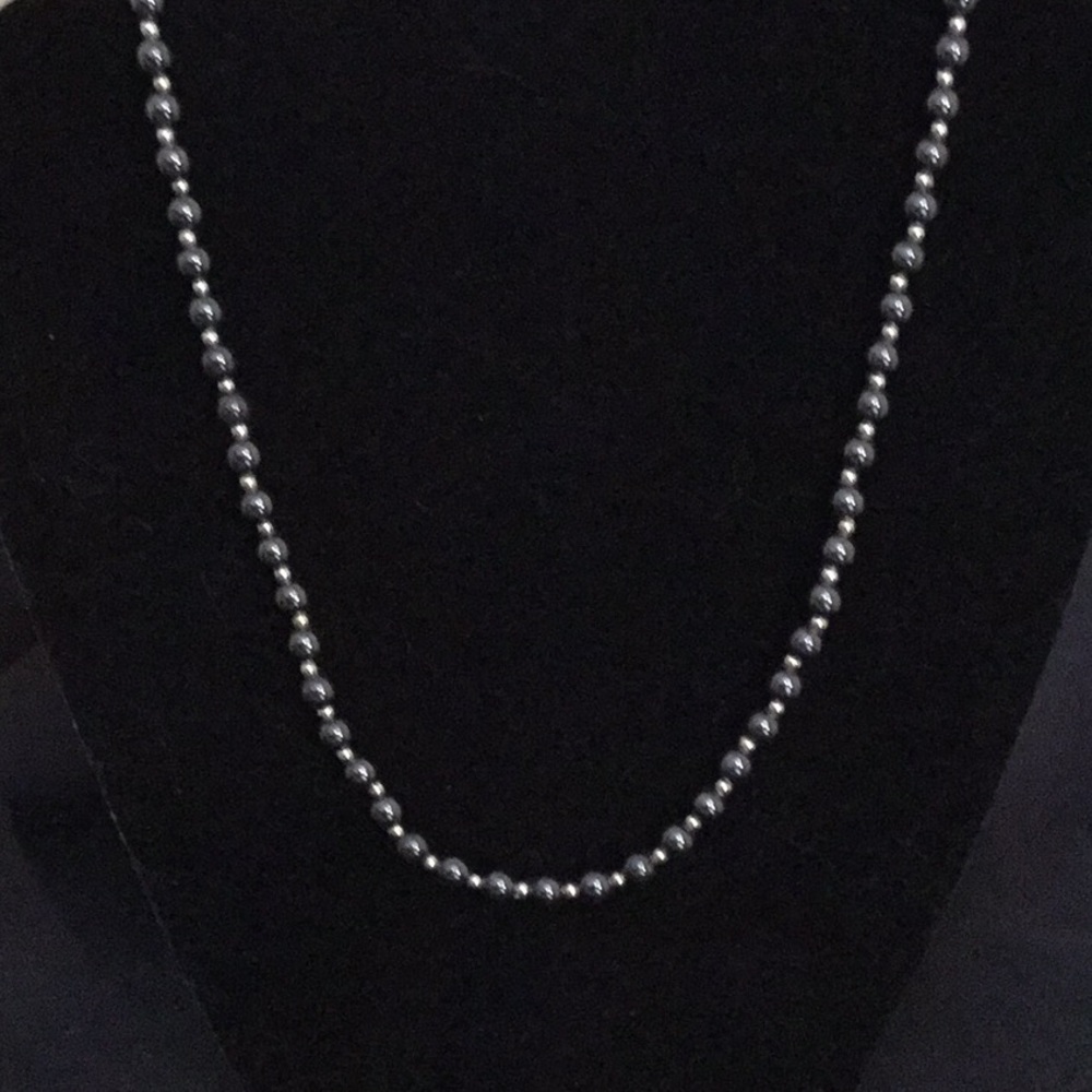 Hematite Bead Necklace
